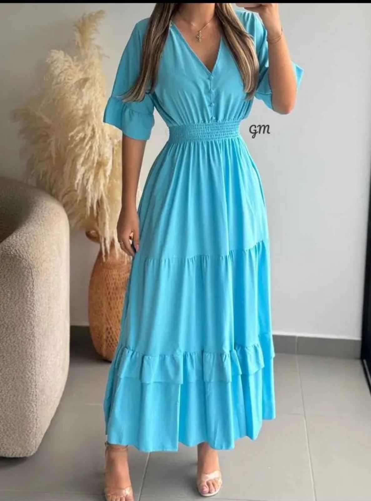 VESTIDO LARGO ELEGANTE DAMA
