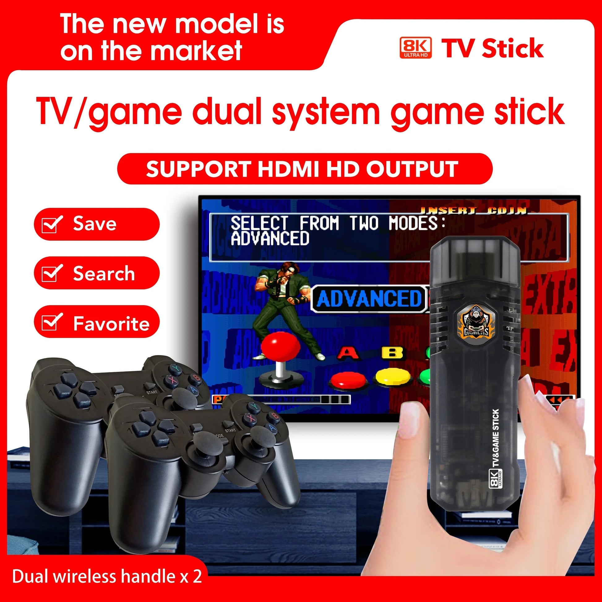 Consola game stick X8 juegos MAGIS